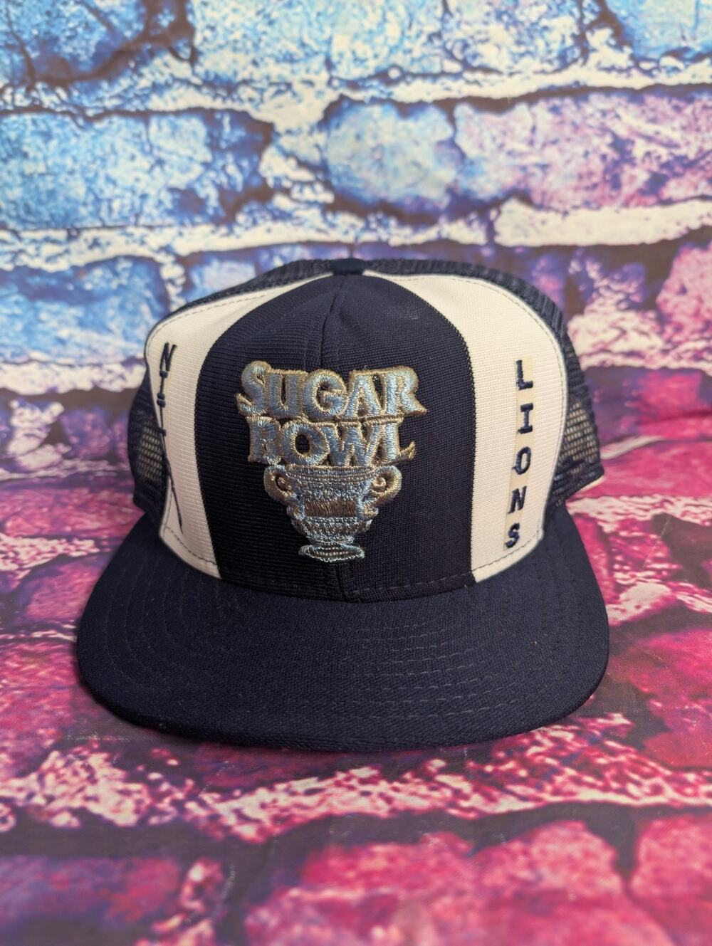 Vintage AJD Lucky Stripes Nittany Lions Sugar Bowl Snapback Hat 2nd
